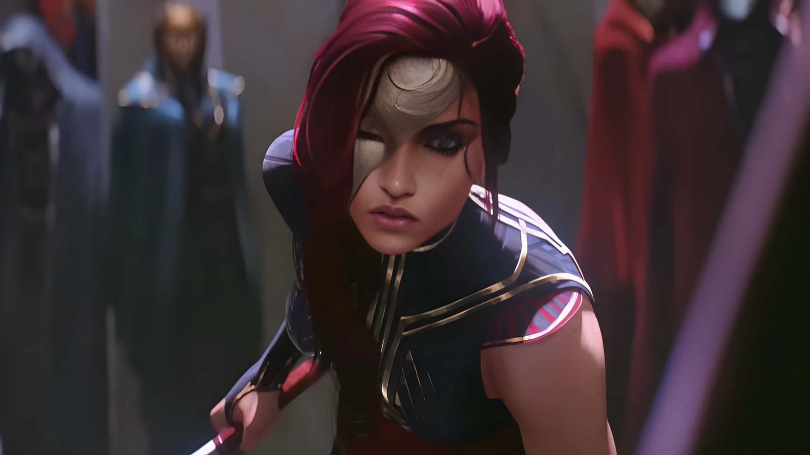 Vi ve Jinx karakterlerinin Arcane dizisindeki animasyon portreleri, seslendirmenler Hailee Steinfeld ve Ella Purnell'ı tanıtıyor