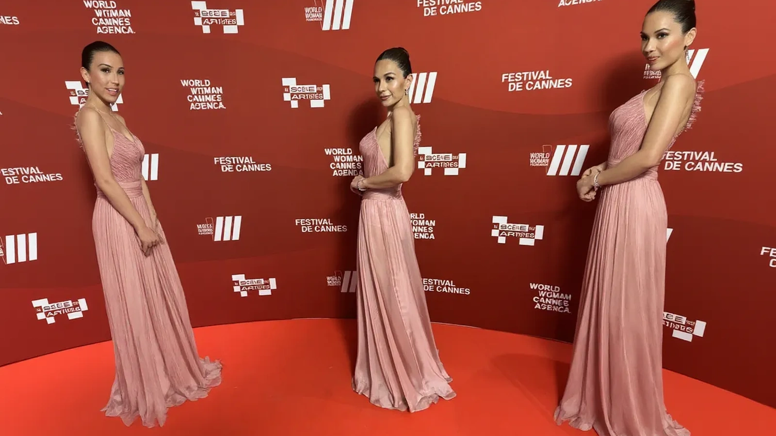 Selin Yeninci Cannes Film Festivali'nde World Woman Foundation panelinde konuşma yapıyor