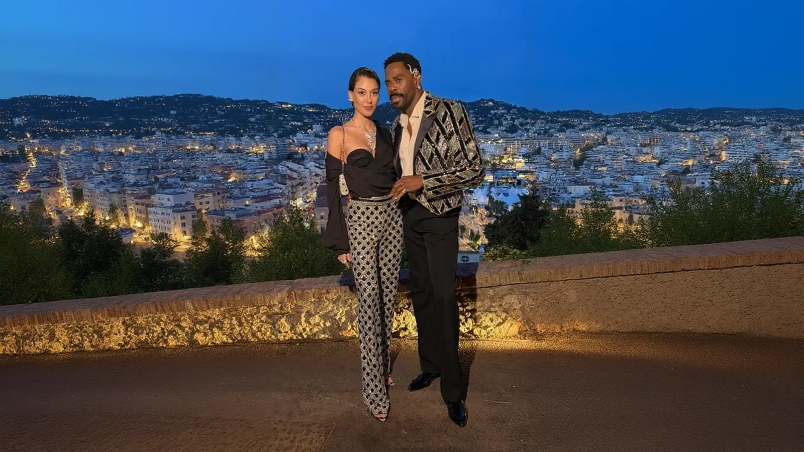 Dilan Çiçek Deniz ve Colman Domingo yakın poz