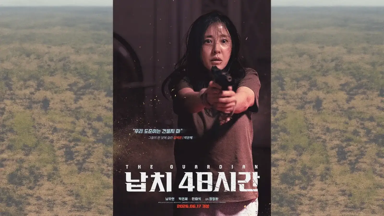 Kim Mi Jin karakterinin silah doğrulttuğu poster