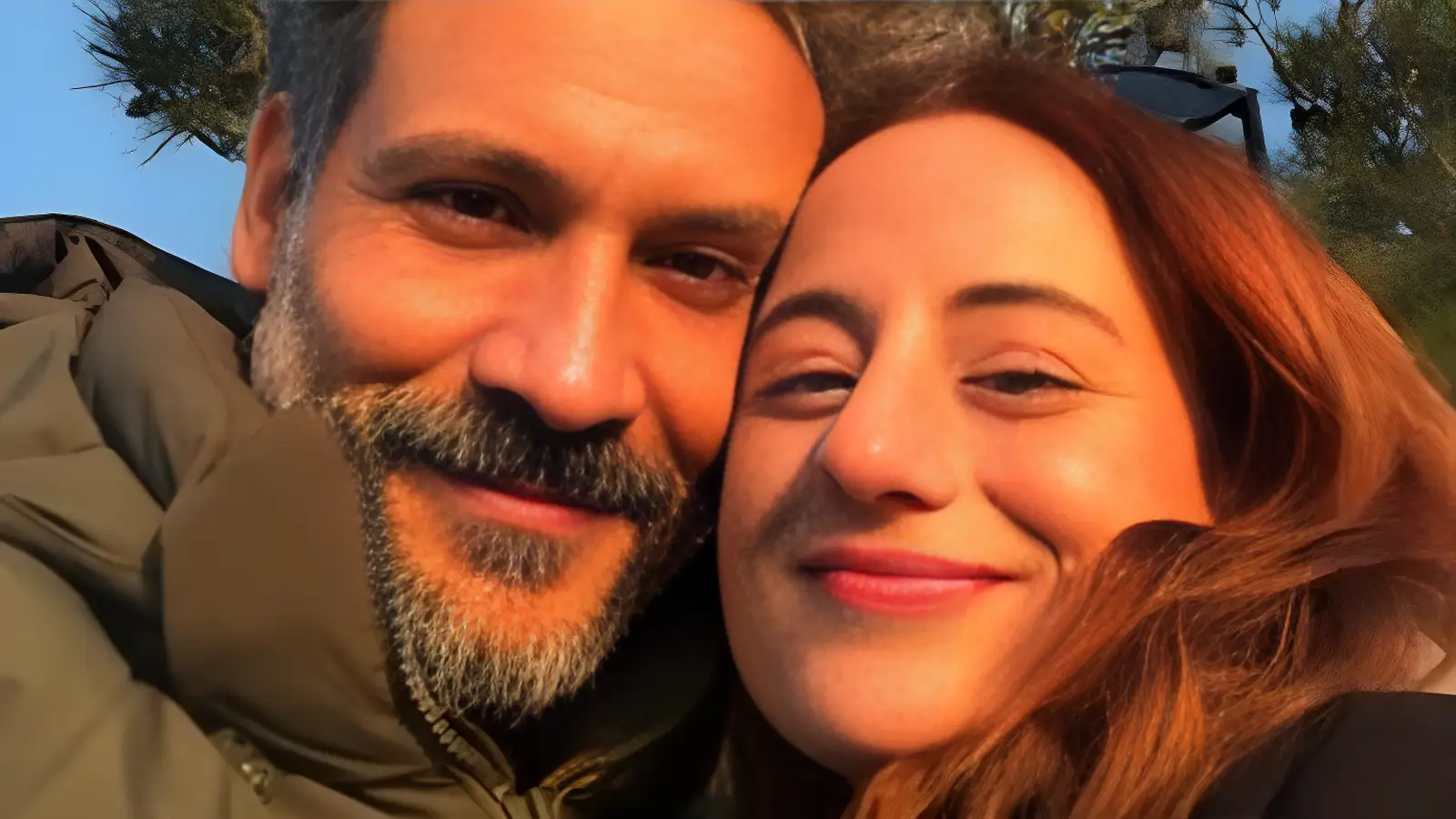 İlker Çatak ve Ayda Meryem Çatak fotoğraf çekiminde.