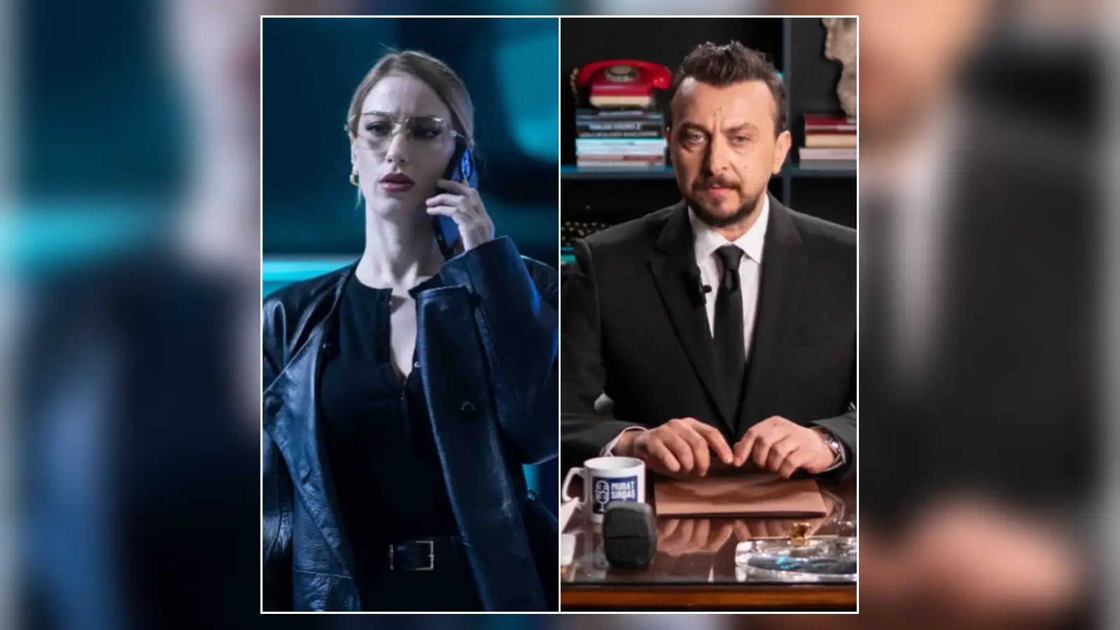 Hazal Kaya ve Ali Atay 'Sekizinci Aile' sahnesinde